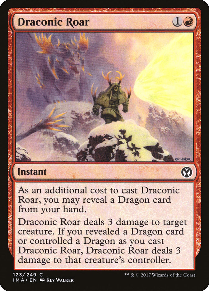 Draconic Roar [Iconic Masters] MTG Single Magic: The Gathering | Red Claw Gaming