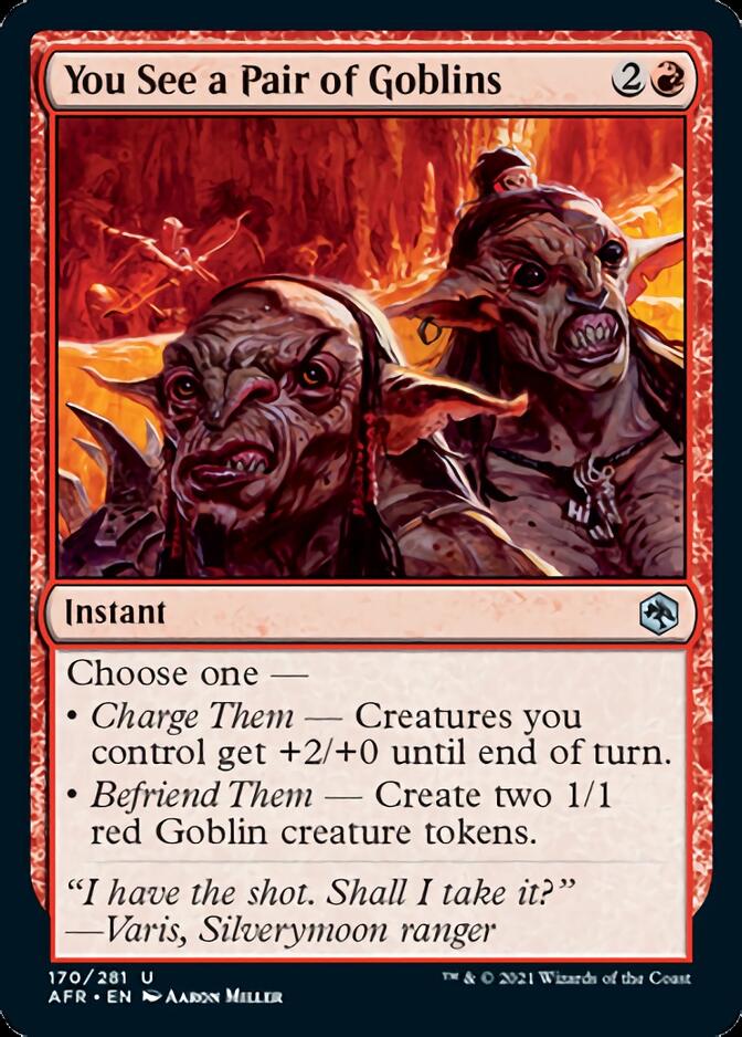 You See a Pair of Goblins [Dungeons & Dragons: Adventures in the Forgotten Realms] MTG Single Magic: The Gathering | Red Claw Gaming