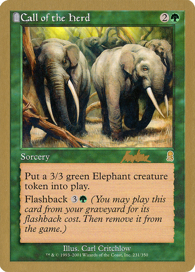 Call of the Herd (Brian Kibler) [World Championship Decks 2002] MTG Single Magic: The Gathering | Red Claw Gaming