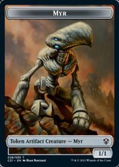 Myr // Treasure Double-Sided Token [Commander 2021 Tokens] MTG Single Magic: The Gathering | Red Claw Gaming