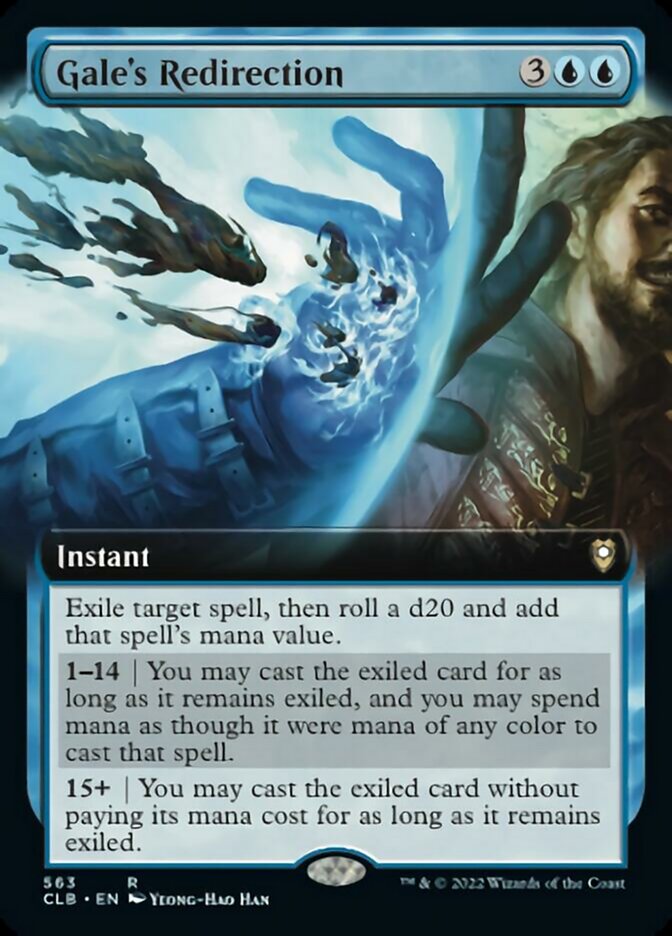 Gale's Redirection (Extended Art) [Commander Legends: Battle for Baldur's Gate] MTG Single Magic: The Gathering | Red Claw Gaming