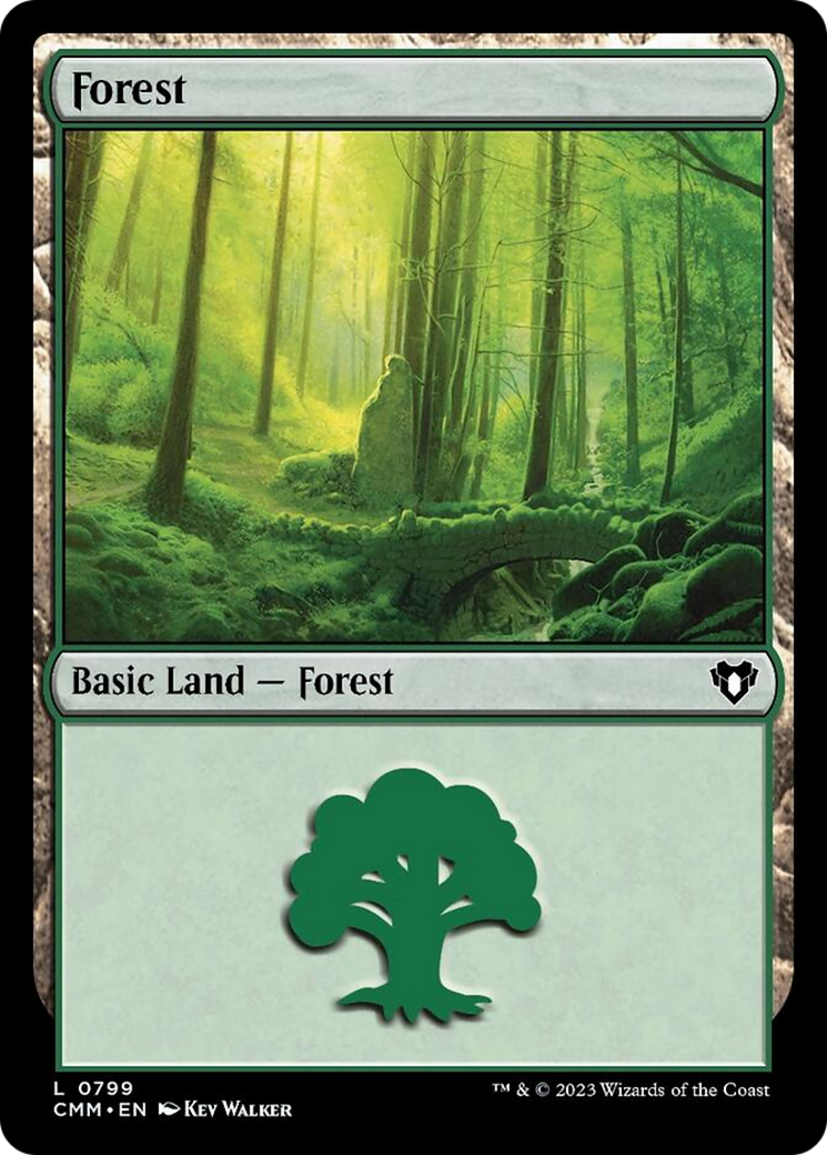 Forest (799) [Commander Masters] MTG Single Magic: The Gathering | Red Claw Gaming
