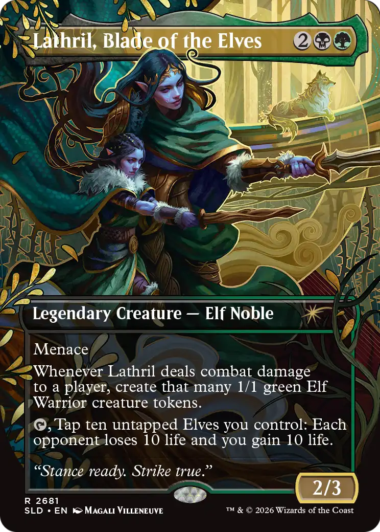 Lathril, Blade of the Elves [Secret Lair Drop Series] | Red Claw Gaming