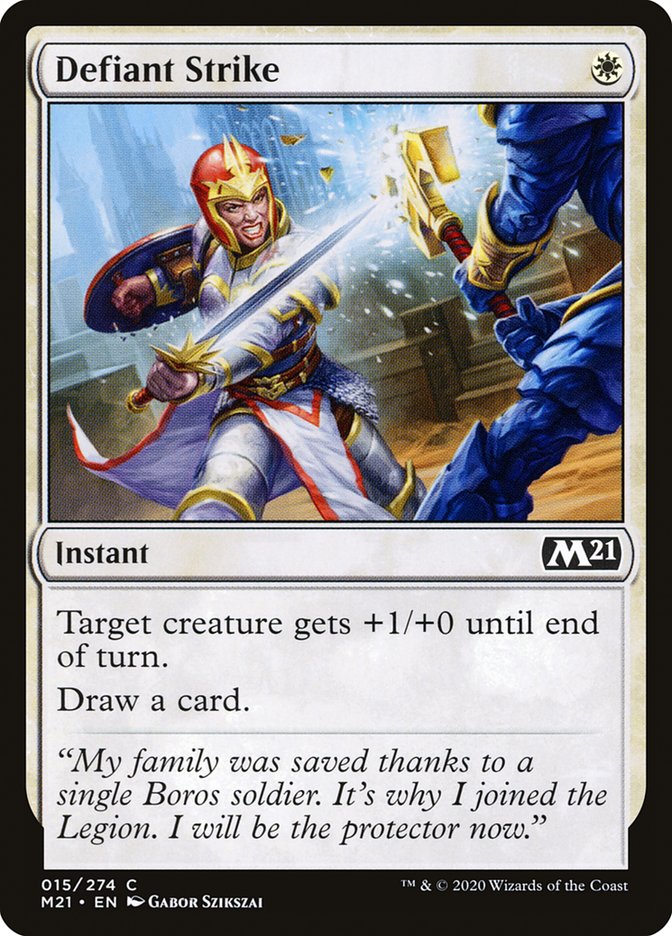 Defiant Strike [Core Set 2021] MTG Single Magic: The Gathering | Red Claw Gaming