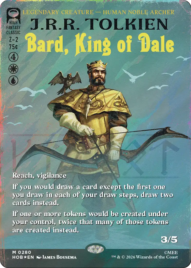Bard, King of Dale (Borderless) (Surge Foil) [The Hobbit] | Red Claw Gaming