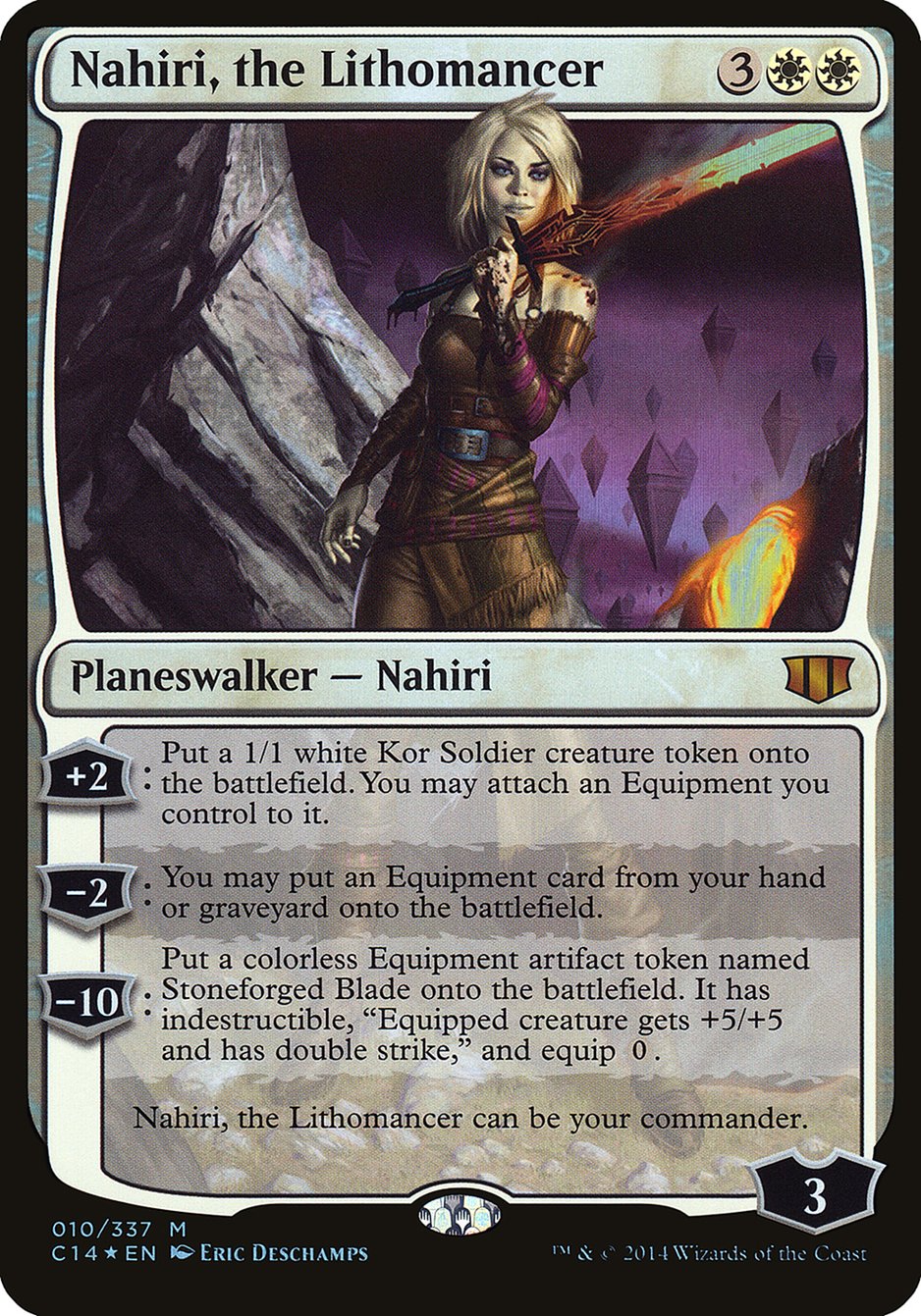 Nahiri, the Lithomancer (Oversized) [Commander 2014 Oversized] MTG Single Magic: The Gathering | Red Claw Gaming