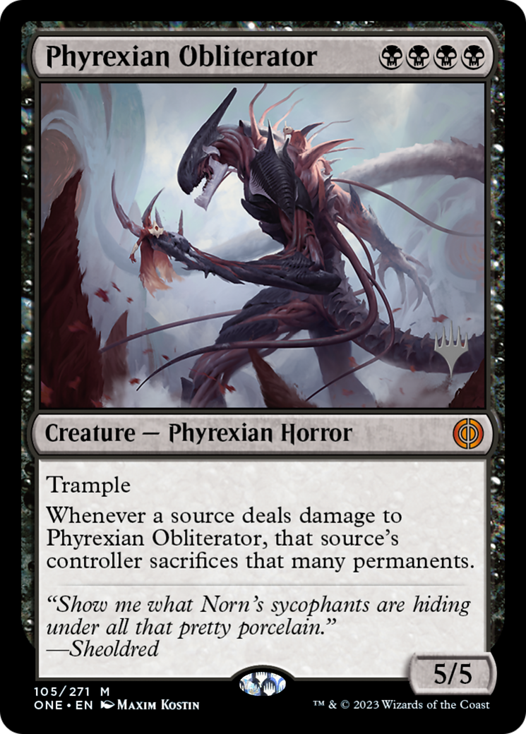 Phyrexian Obliterator (Promo Pack) [Phyrexia: All Will Be One Promos] MTG Single Magic: The Gathering | Red Claw Gaming