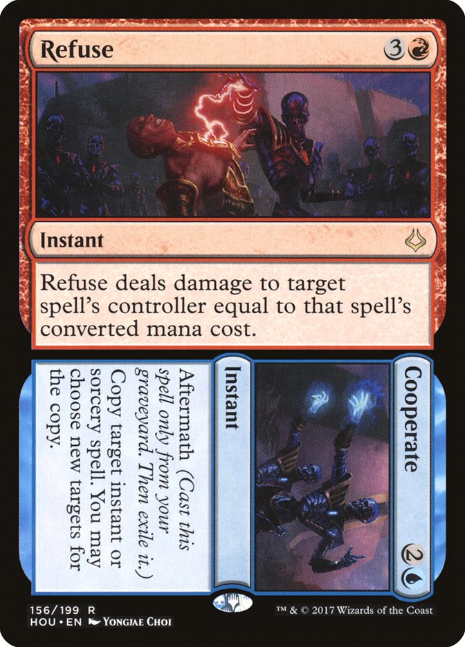 Refuse // Cooperate [Hour of Devastation] MTG Single Magic: The Gathering | Red Claw Gaming