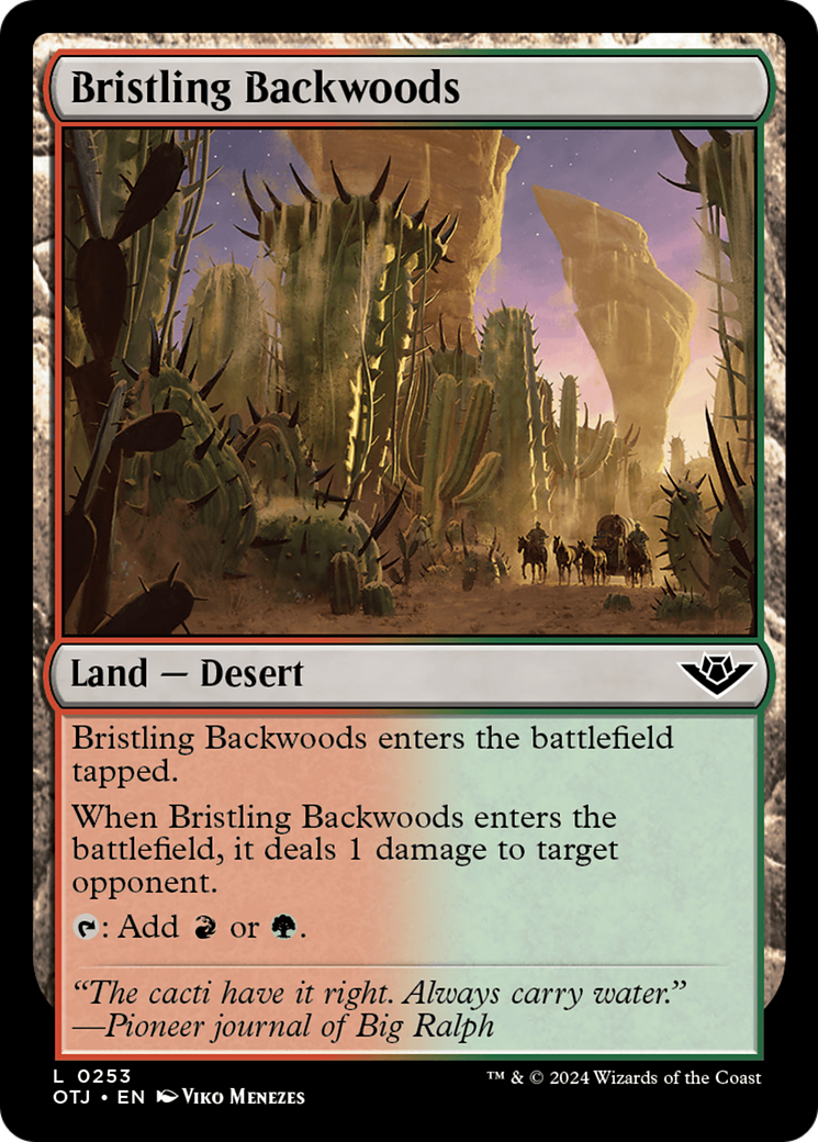 Bristling Backwoods [Outlaws of Thunder Junction] MTG Single Magic: The Gathering    | Red Claw Gaming