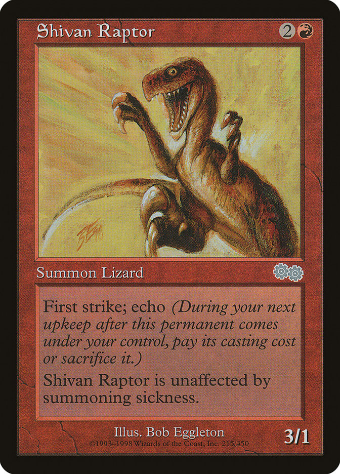Shivan Raptor [Urza's Saga] MTG Single Magic: The Gathering | Red Claw Gaming