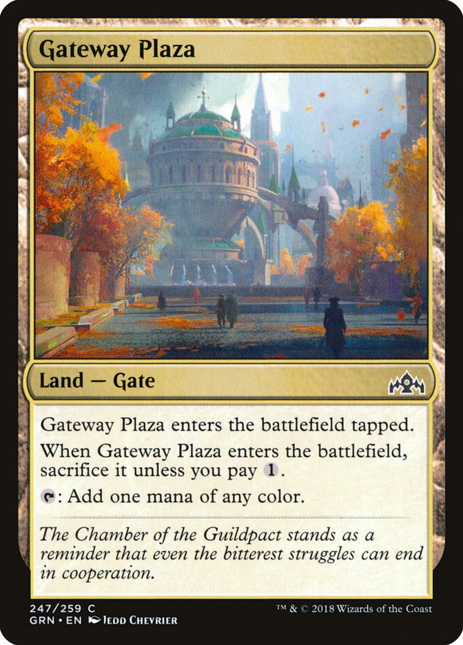 Gateway Plaza [Guilds of Ravnica] MTG Single Magic: The Gathering | Red Claw Gaming