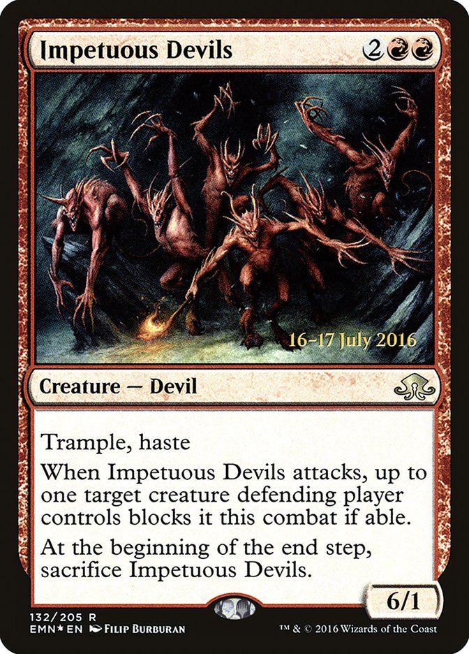 Impetuous Devils [Eldritch Moon Prerelease Promos] MTG Single Magic: The Gathering | Red Claw Gaming