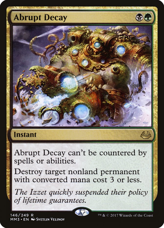 Abrupt Decay [Modern Masters 2017] MTG Single Magic: The Gathering | Red Claw Gaming