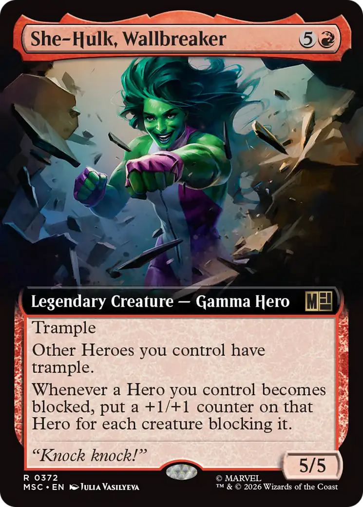 She-Hulk, Wallbreaker (Extended Art) [Marvel Super Heroes Commander] | Red Claw Gaming