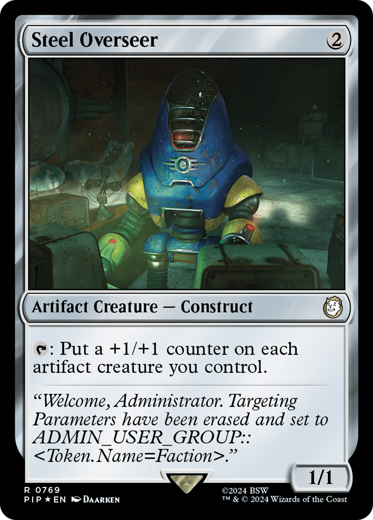 Steel Overseer (Surge Foil) [Fallout] MTG Single Magic: The Gathering    | Red Claw Gaming