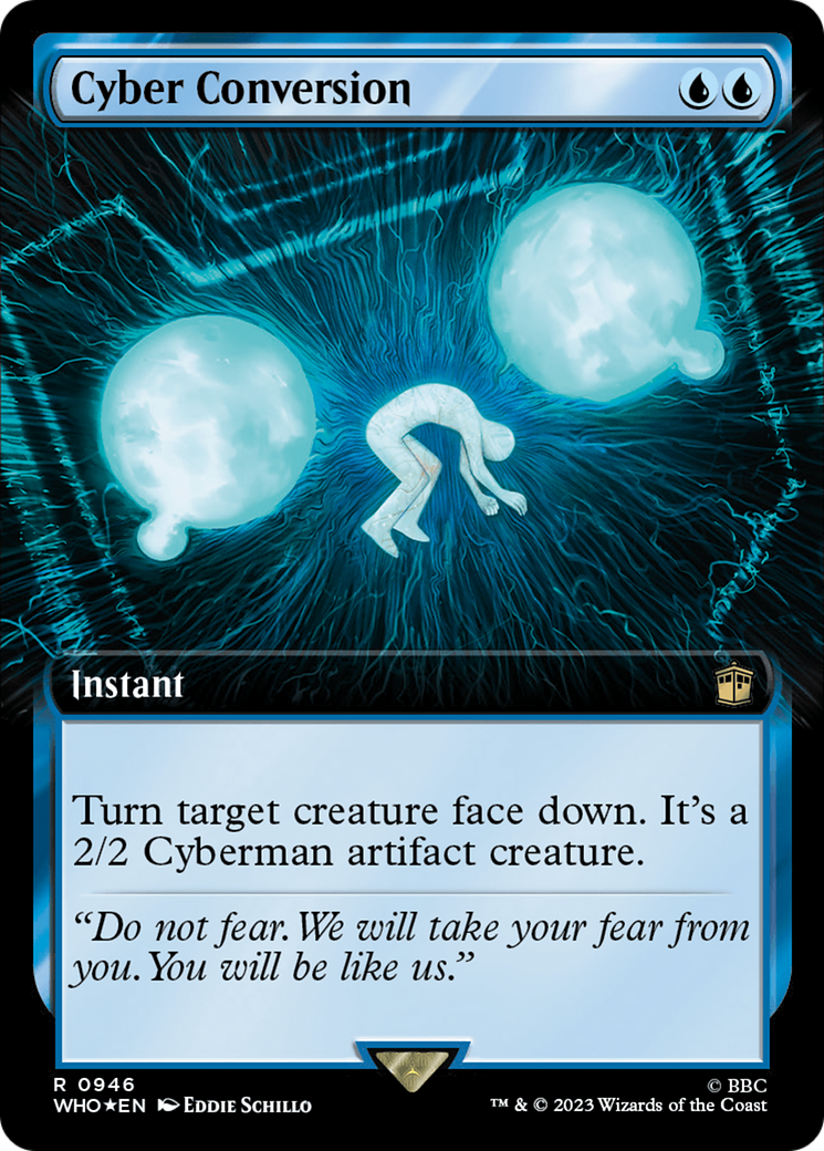 Cyber Conversion (Extended Art) (Surge Foil) [Doctor Who] MTG Single Magic: The Gathering | Red Claw Gaming