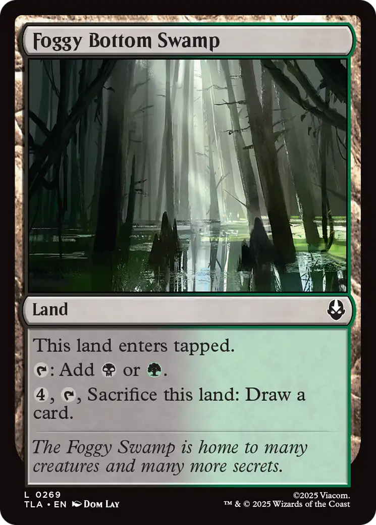 Foggy Bottom Swamp [Avatar: The Last Airbender] MTG Single Magic: The Gathering | Red Claw Gaming