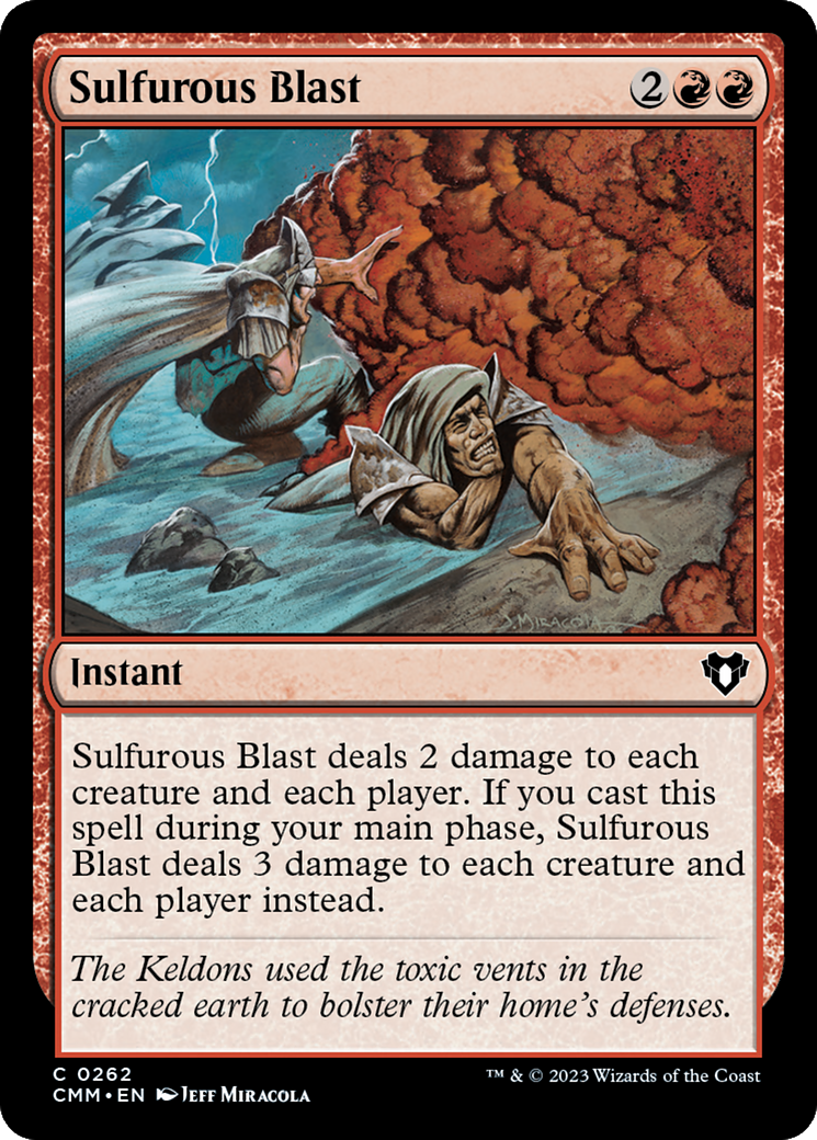 Sulfurous Blast [Commander Masters] MTG Single Magic: The Gathering | Red Claw Gaming