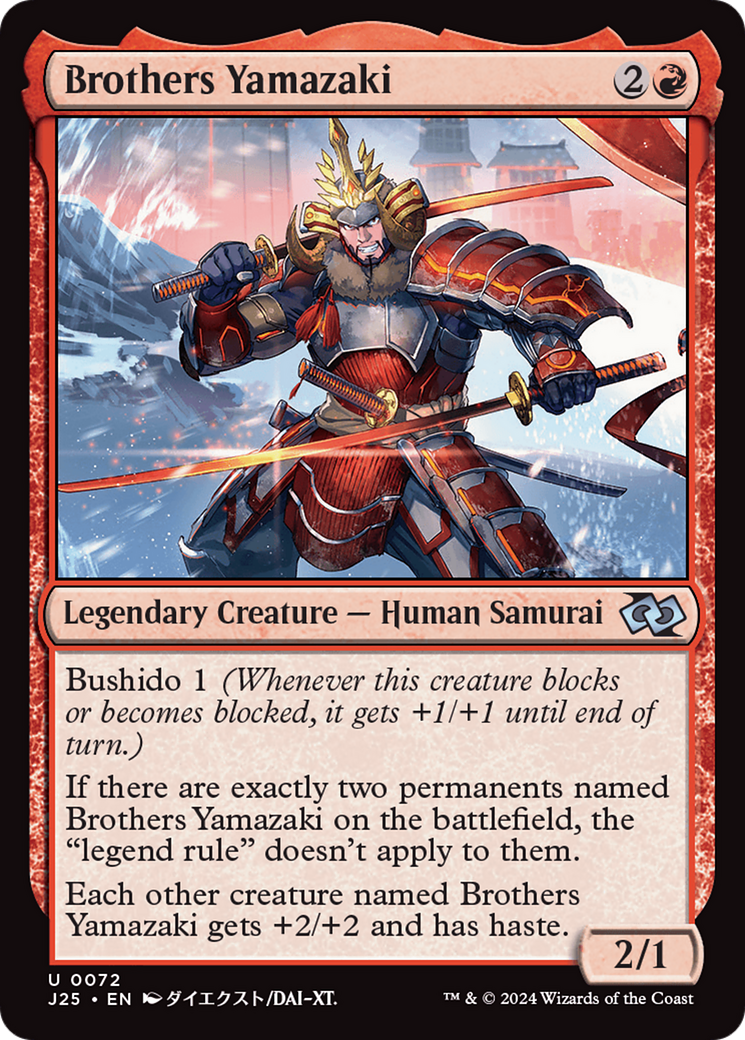Brothers Yamazaki (72 Swords) (Anime) [Foundations Jumpstart] MTG Single Magic: The Gathering | Red Claw Gaming