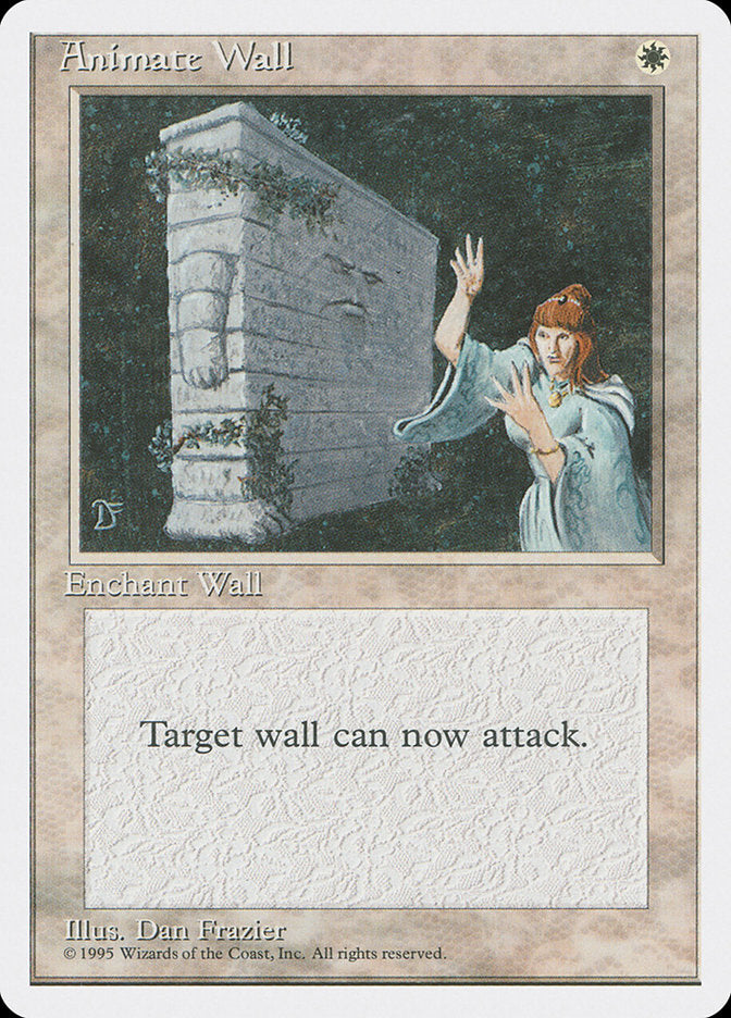 Animate Wall [Fourth Edition] MTG Single Magic: The Gathering | Red Claw Gaming