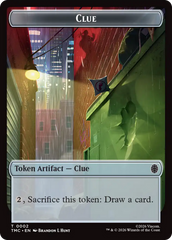 Treasure // Clue Double-Sided Token [Teenage Mutant Ninja Turtles Commander Tokens] MTG Single Magic: The Gathering | Red Claw Gaming