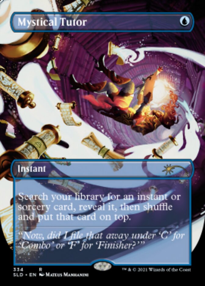 Mystical Tutor (Borderless) [Secret Lair Drop Series] MTG Single Magic: The Gathering | Red Claw Gaming