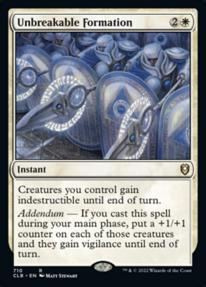Unbreakable Formation [Commander Legends: Battle for Baldur's Gate] MTG Single Magic: The Gathering | Red Claw Gaming