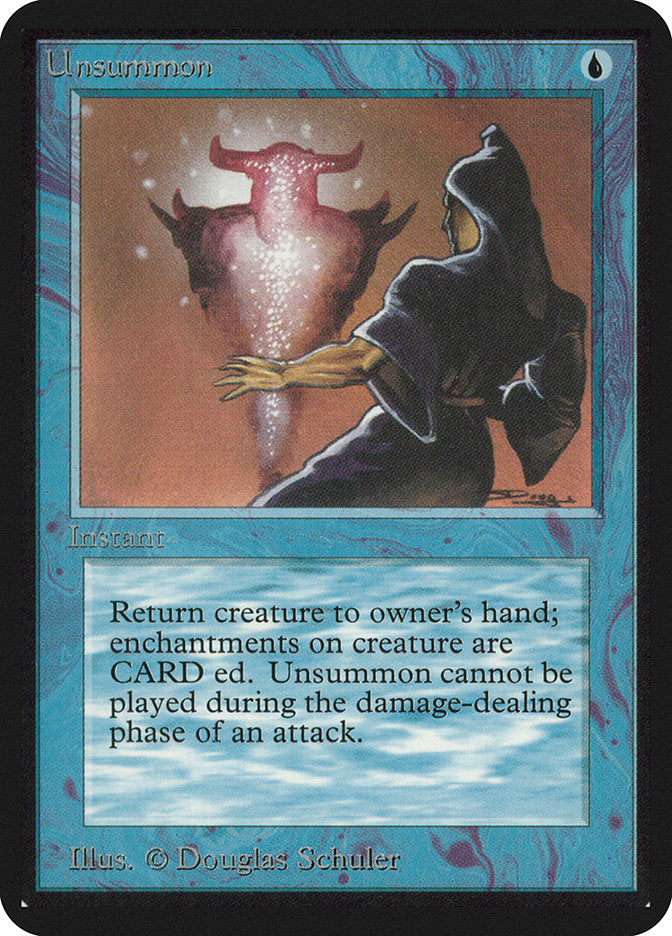 Unsummon [Alpha Edition] MTG Single Magic: The Gathering | Red Claw Gaming