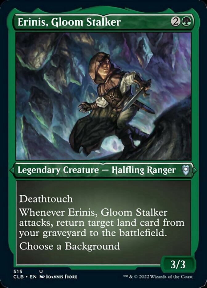 Erinis, Gloom Stalker (Foil Etched) [Commander Legends: Battle for Baldur's Gate] MTG Single Magic: The Gathering | Red Claw Gaming