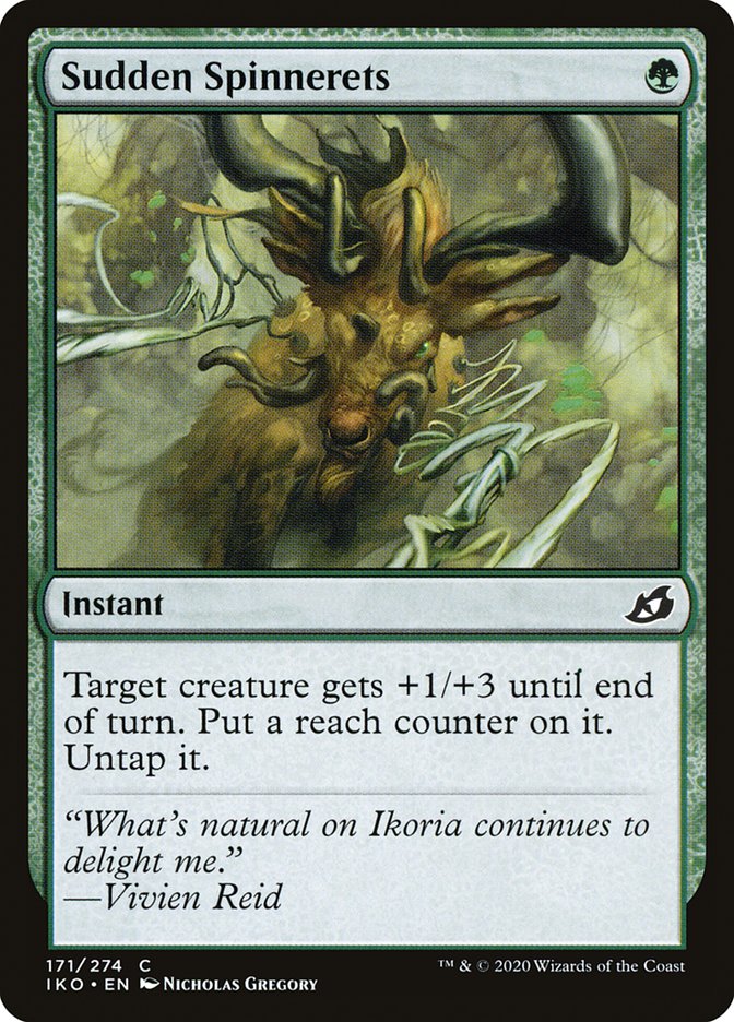 Sudden Spinnerets [Ikoria: Lair of Behemoths] MTG Single Magic: The Gathering | Red Claw Gaming