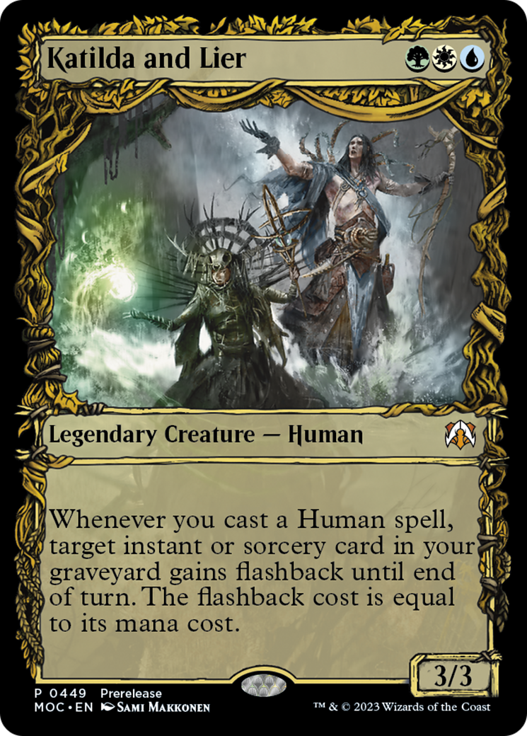 Katilda and Lier (Showcase Planar Booster Fun) [March of the Machine Commander Prerelease Promos] MTG Single Magic: The Gathering | Red Claw Gaming