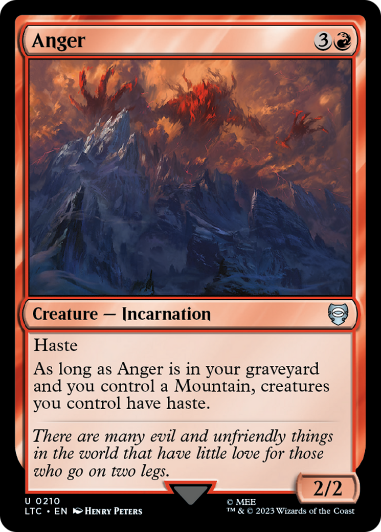 Anger [The Lord of the Rings: Tales of Middle-Earth Commander] MTG Single Magic: The Gathering    | Red Claw Gaming