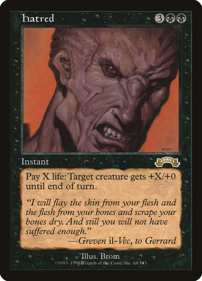 Hatred [Exodus] MTG Single Magic: The Gathering | Red Claw Gaming