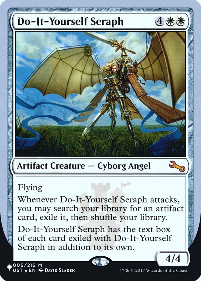 Do-It-Yourself Seraph (Unfinity Foil Edition) [The List] MTG Single Magic: The Gathering    | Red Claw Gaming