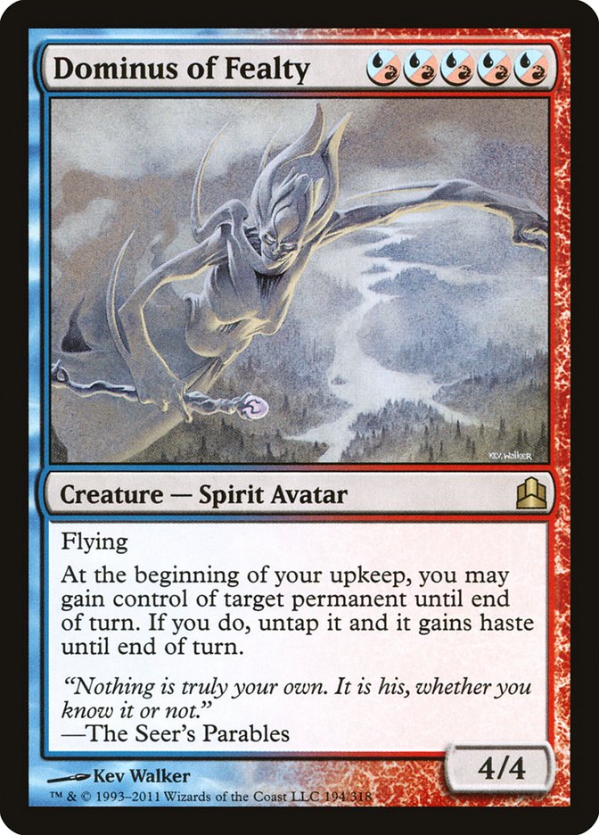 Dominus of Fealty [Commander 2011] MTG Single Magic: The Gathering | Red Claw Gaming