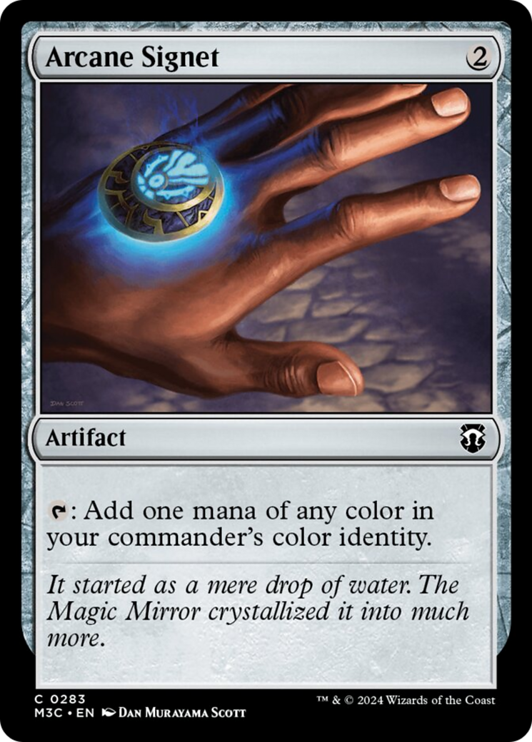 Arcane Signet (Ripple Foil) [Modern Horizons 3 Commander] MTG Single Magic: The Gathering | Red Claw Gaming
