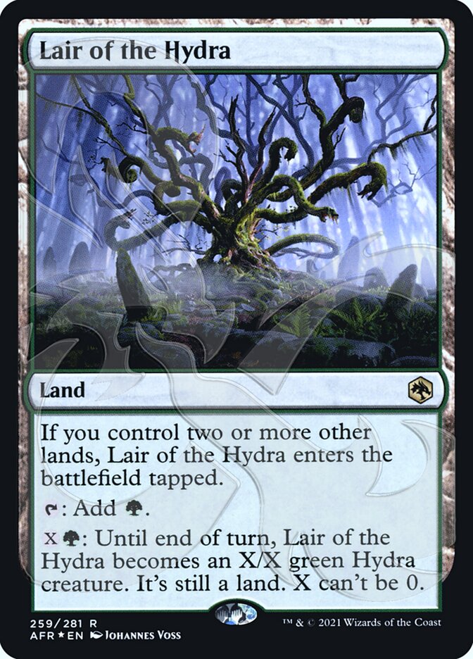 Lair of the Hydra (Ampersand Promo) [Dungeons & Dragons: Adventures in the Forgotten Realms Promos] MTG Single Magic: The Gathering | Red Claw Gaming