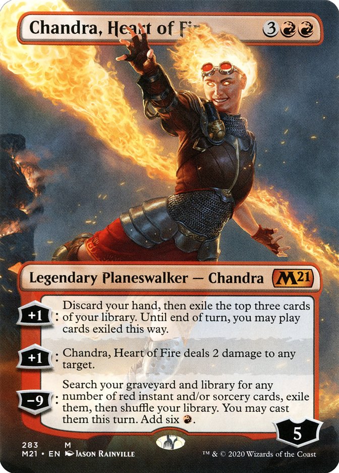 Chandra, Heart of Fire (Borderless) [Core Set 2021] MTG Single Magic: The Gathering | Red Claw Gaming