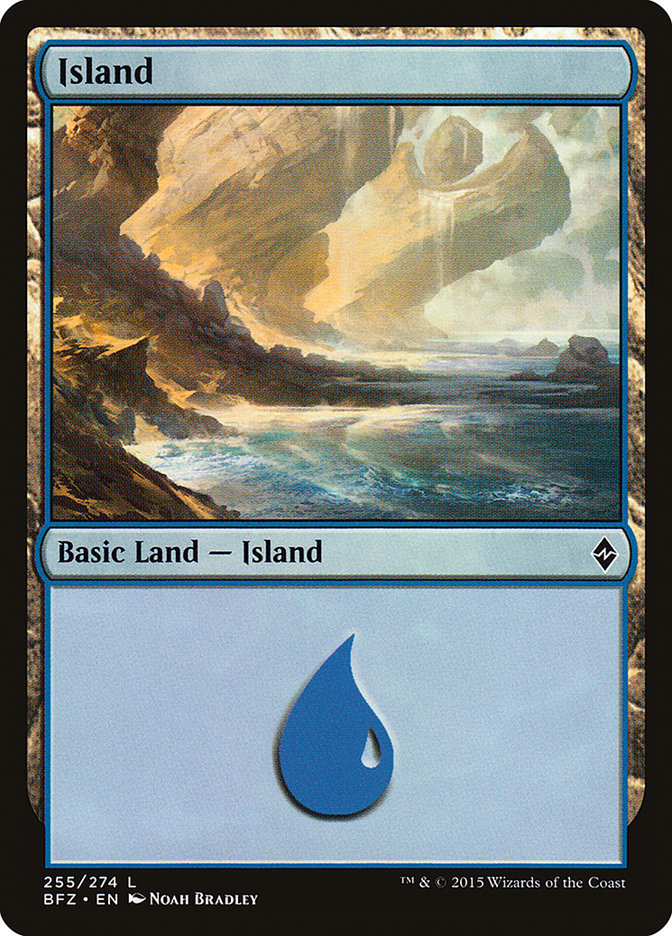 Island (255) [Battle for Zendikar] MTG Single Magic: The Gathering | Red Claw Gaming