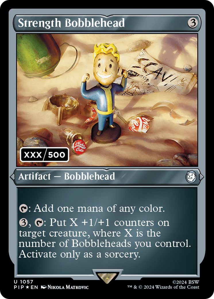 Strength Bobblehead (Serial Numbered) [Fallout] MTG Single Magic: The Gathering | Red Claw Gaming