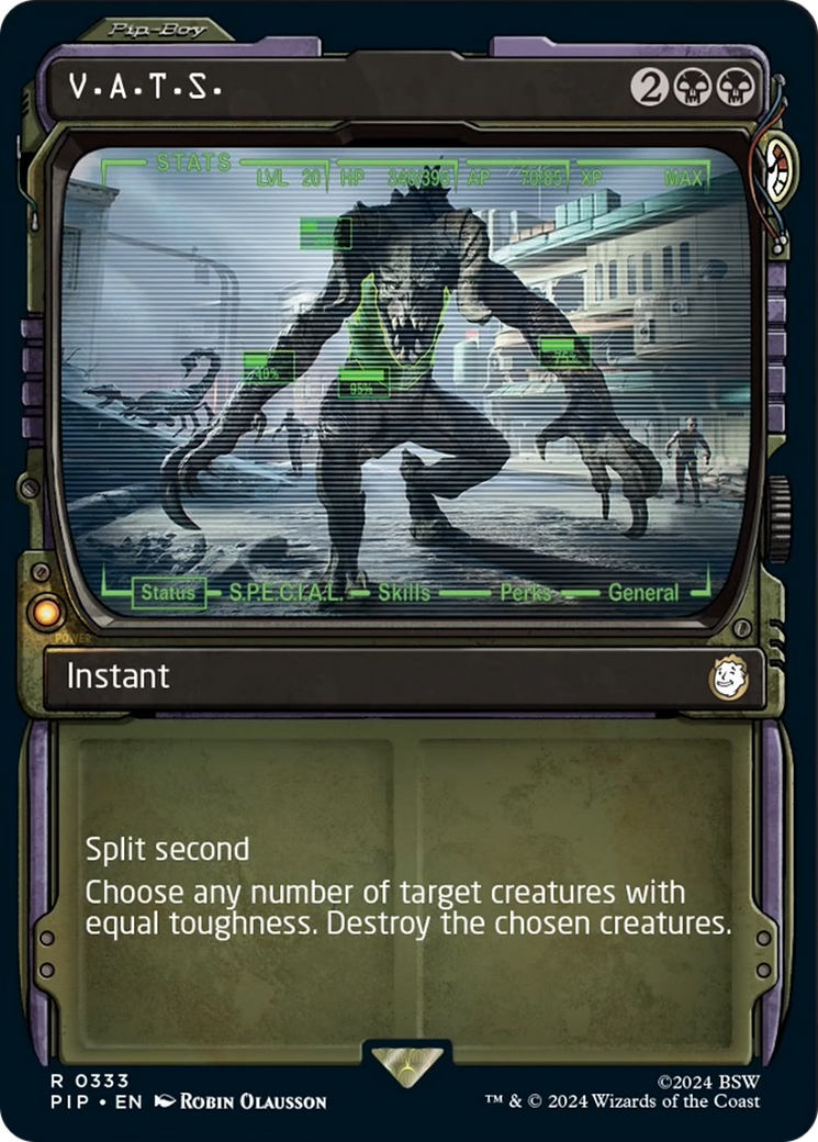 V.A.T.S. (Showcase) [Fallout] MTG Single Magic: The Gathering | Red Claw Gaming