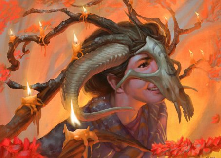 Hedgewitch's Mask Art Card [Innistrad: Midnight Hunt Art Series] MTG Single Magic: The Gathering | Red Claw Gaming