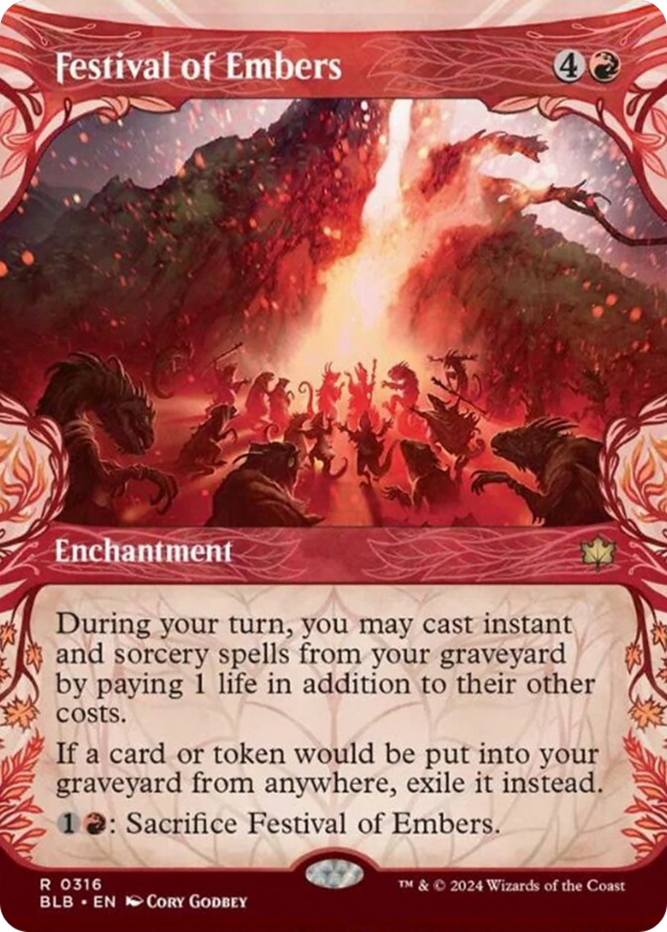 Festival of Embers (Showcase) [Bloomburrow] MTG Single Magic: The Gathering | Red Claw Gaming