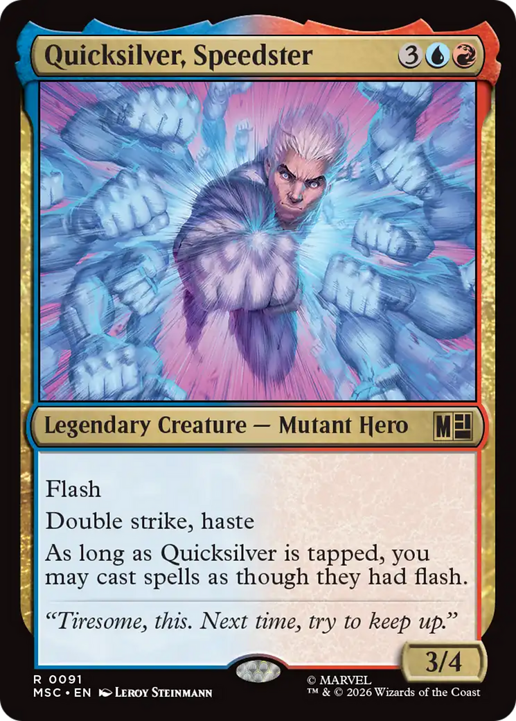 Quicksilver, Speedster [Marvel Super Heroes Commander] MTG Single Magic: The Gathering | Red Claw Gaming