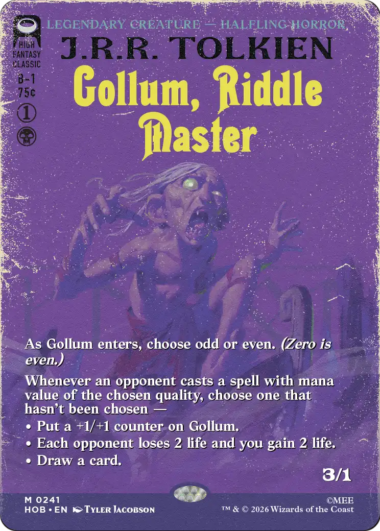 Gollum, Riddle Master (Borderless) [The Hobbit] | Red Claw Gaming