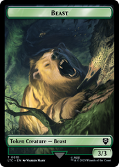 Beast // Treefolk Double Sided Token [The Lord of the Rings: Tales of Middle-Earth Commander Tokens] MTG Single Magic: The Gathering | Red Claw Gaming