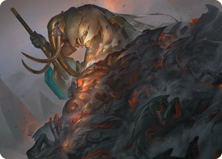 Against All Odds Art Card [Phyrexia: All Will Be One Art Series] MTG Single Magic: The Gathering | Red Claw Gaming