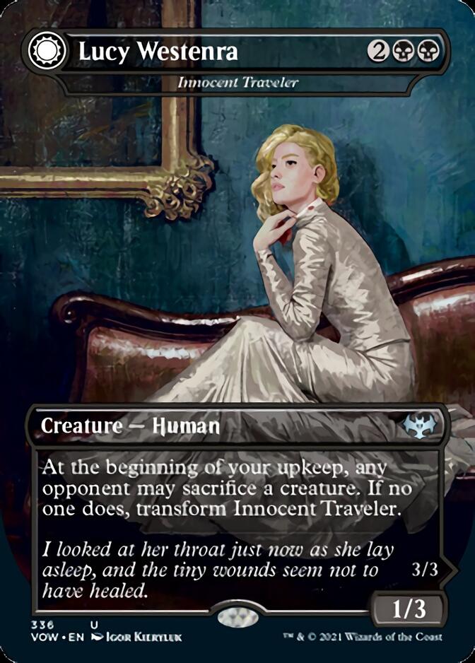 Innocent Traveler // Malicious Invader - Lucy Westenra // Lucy, Arisen Vampire [Innistrad: Crimson Vow] MTG Single Magic: The Gathering | Red Claw Gaming