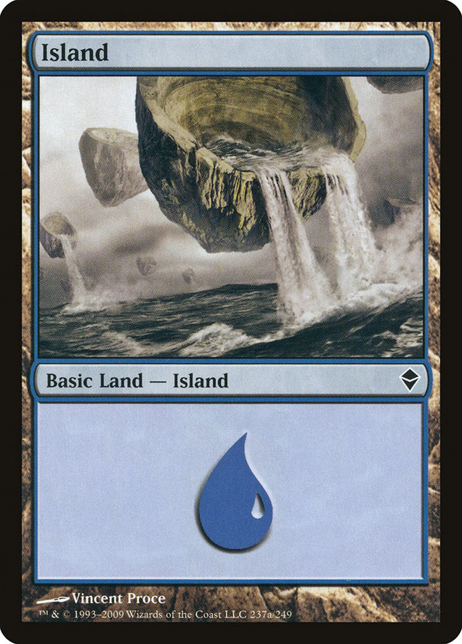 Island (237a) [Zendikar] MTG Single Magic: The Gathering | Red Claw Gaming