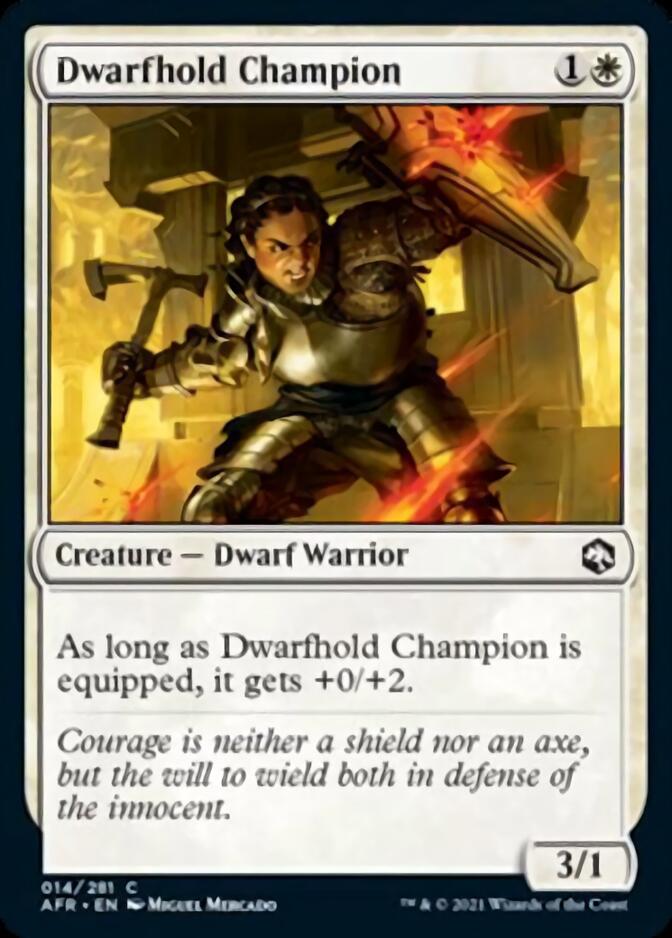 Dwarfhold Champion [Dungeons & Dragons: Adventures in the Forgotten Realms] MTG Single Magic: The Gathering | Red Claw Gaming